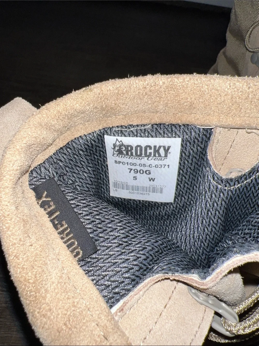 Rocky rugged suede